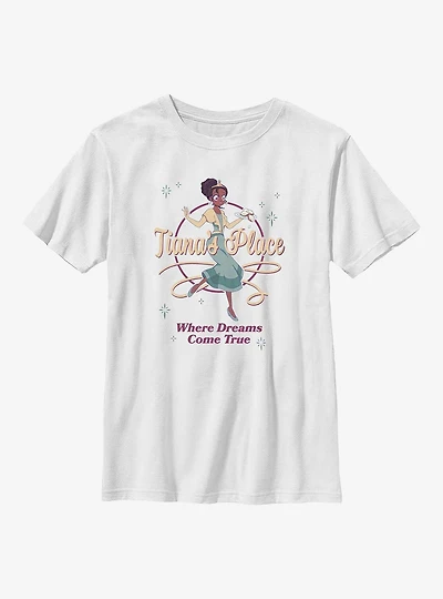 Disney the Princess and Frog Tiana's Place Where Dreams Come True Youth T-Shirt