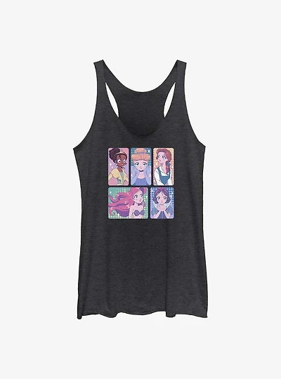 Disney Snow White and the Seven Dwarfs Anime Style Princess Panels Womens Tank Top