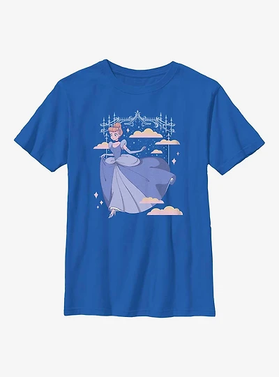 Disney Cinderella Anime Style Princess Slipper Youth T-Shirt