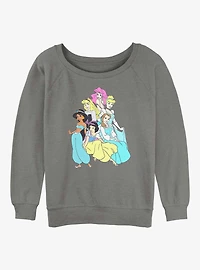 Disney Aladdin Princess Group Womens Slouchy Sweatshirt