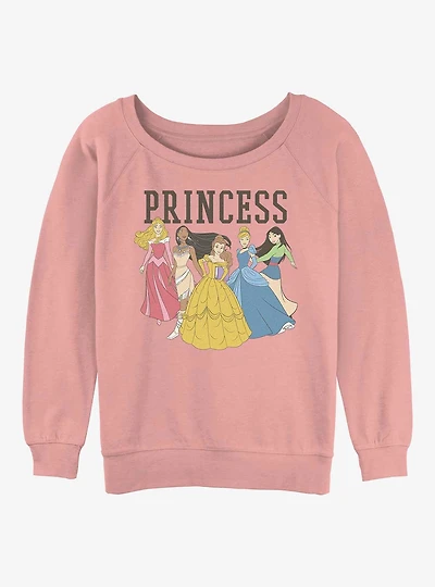 Disney Sleeping Beauty Princess Lineup Womens Slouchy Sweatshirt