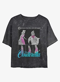 Disney Cinderella Fairy Godmother Magic Mineral Wash Womens Crop T-Shirt