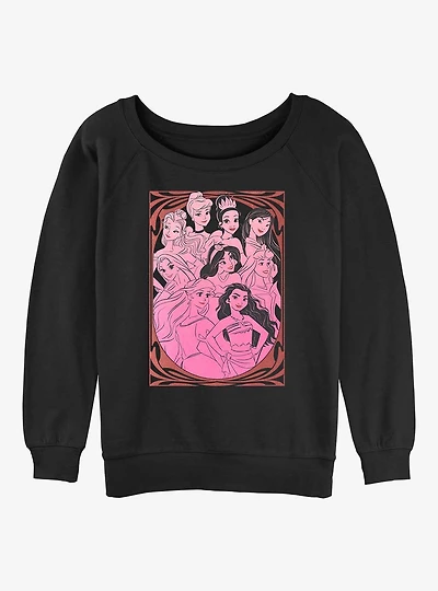 Disney Princess Sophisticated Womens Slouchy Sweatshirt