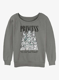 Disney Princess Portrait Womens Slouchy Sweatshirt