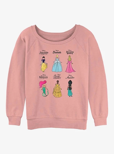Disney Snow White and the Seven Dwarfs Princess Grid Womens Slouchy Sweatshirt