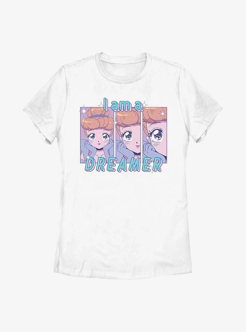 Disney Cinderella Anime Style I Am A Dreamerer Womens T-Shirt