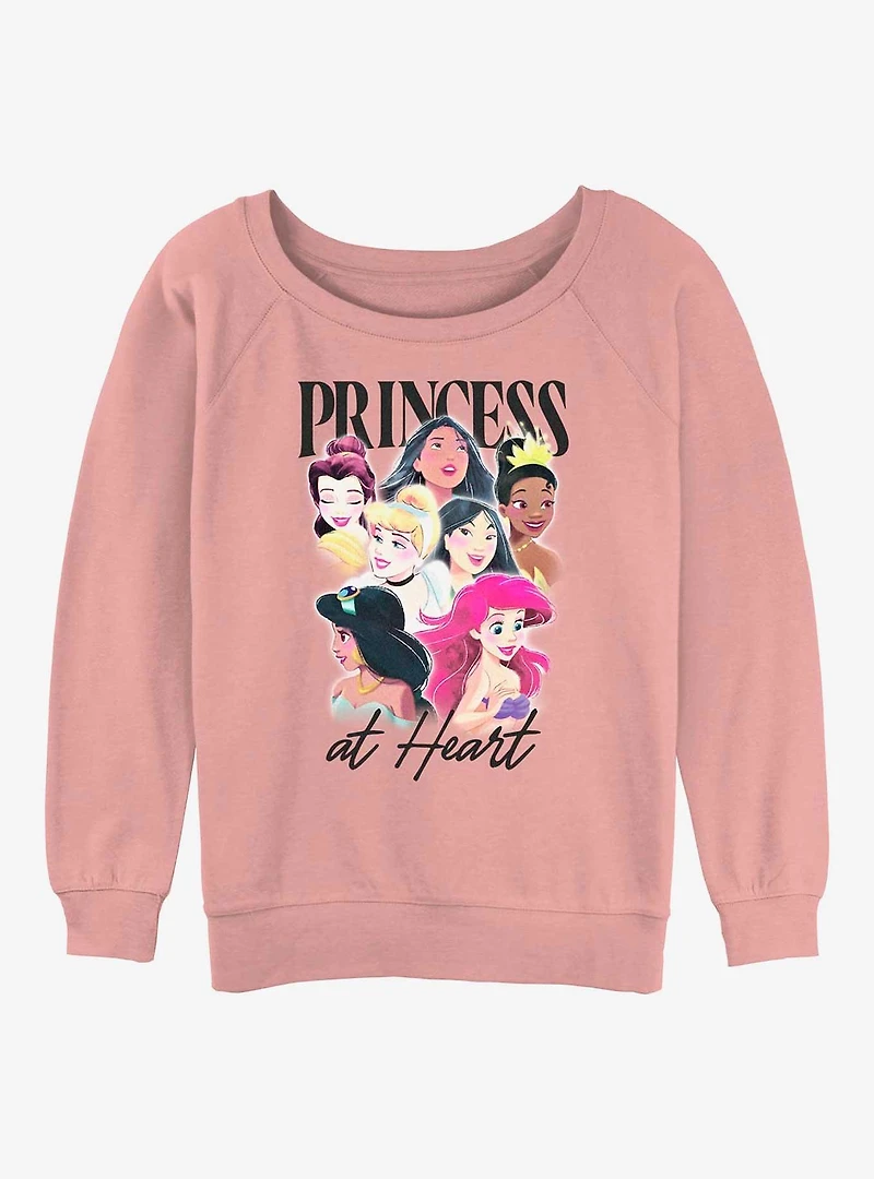 Disney Beauty and the Beast Princess At Heart Womens Slouchy Sweatshirt