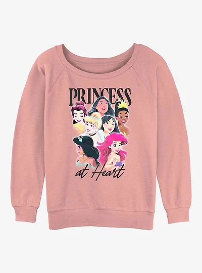 Disney Beauty and the Beast Princess At Heart Womens Slouchy Sweatshirt