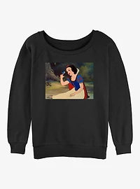 Disney Snow White and the Seven Dwarfs Forest Friend Womens Slouchy Sweatshirt
