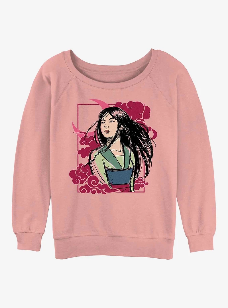 Disney Mulan Moon Womens Slouchy Sweatshirt