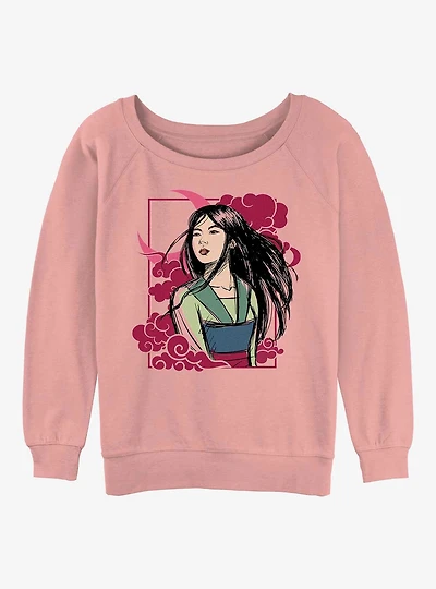 Disney Mulan Moon Womens Slouchy Sweatshirt