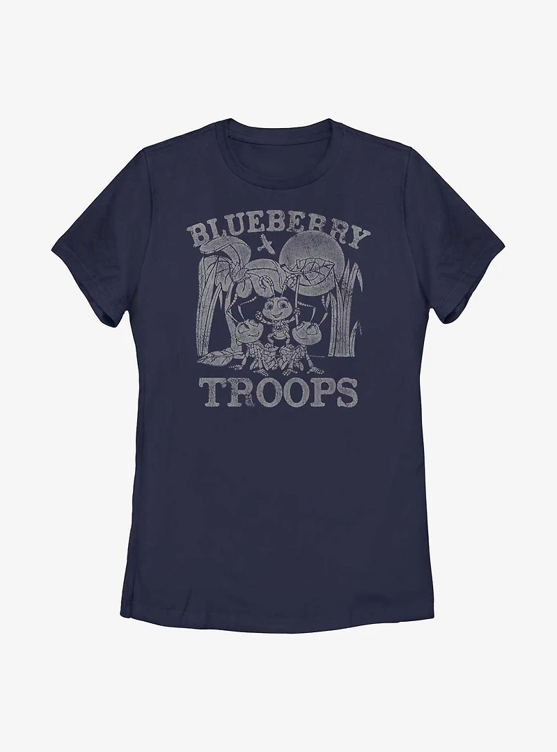 Disney Pixar A Bug's Life Blueberry Troops Womens T-Shirt