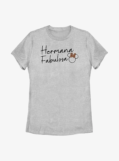 Disney Minnie Mouse Fabulosa Hermana Womens T-Shirt