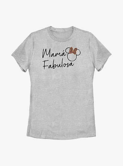 Disney Minnie Mouse Fabulosa Mama Womens T-Shirt