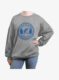 Harry Potter Hogwarts Alumni Ravenclaw House Girls Oversized Sweatshirt