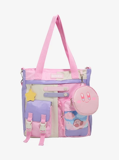 Kirby Pastel Cargo Tote Bag With Coin Purse