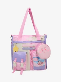 Kirby Pastel Cargo Tote Bag With Coin Purse