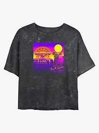 Disney The Emperor's New Groove Kuzco Kingdom Girls Mineral Wash Crop T-Shirt