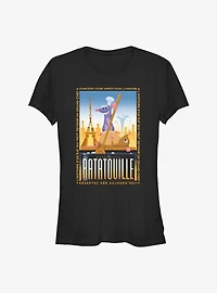 Disney Pixar Ratatouille Emile and Remy Bon Apetit Poster Girls T-Shirt