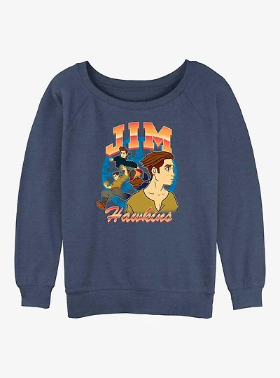 Disney Treasure Planet Jim Hawkins Girls Slouchy Sweatshirt