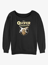 Disney Oliver & Company Oliver and Dodger Girls Slouchy Sweatshirt