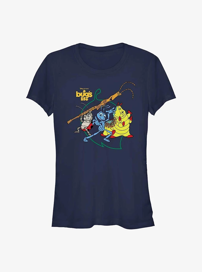 Disney Pixar A Bug's Life Big Leaf Francis Flik and Heimlich Girls T-Shirt