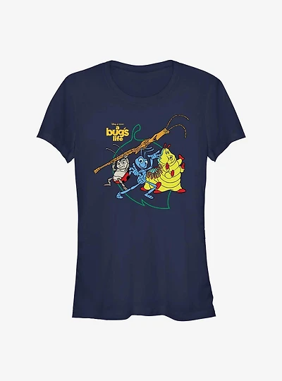 Disney Pixar A Bug's Life Big Leaf Francis Flik and Heimlich Girls T-Shirt