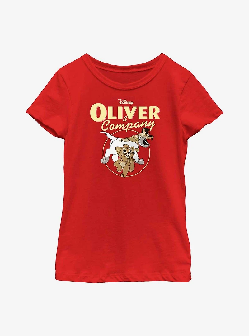 Disney Oliver & Company and Dodger Youth Girls T-Shirt