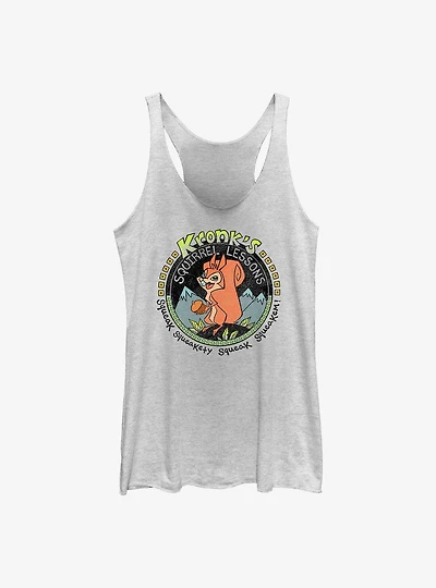 Disney The Emperor's New Groove Kronk's Squirrel Lessons Womens Tank Top