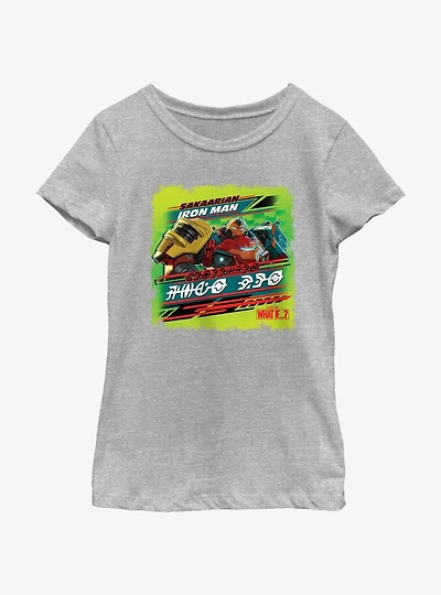 Marvel What If...? Sakaarian Iron Man Youth Girls T-Shirt