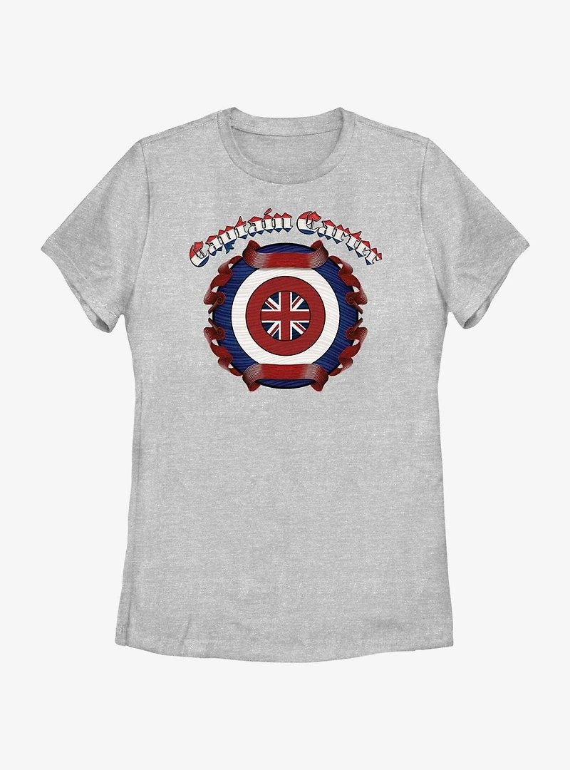 Marvel What If...? Captain Carter Shield Womens T-Shirt