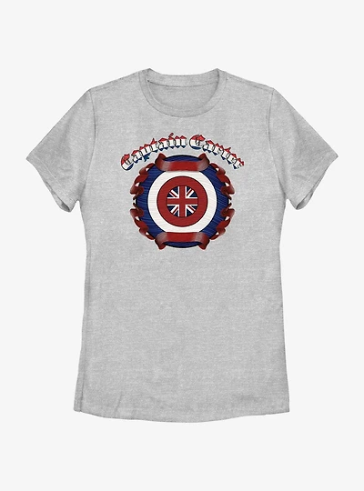 Marvel What If...? Captain Carter Shield Womens T-Shirt