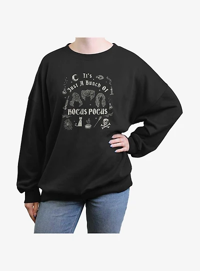 Disney Hocus Pocus A Bunch Of Hocus Pocus Girls Oversized Sweatshirt