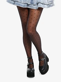 Black Polka Dot Tights