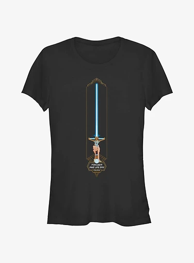 Star Wars Life Day The High Republic Lightsaber Girls T-Shirt