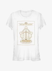 Star Wars Life Day Lightsabers On High Girls T-Shirt