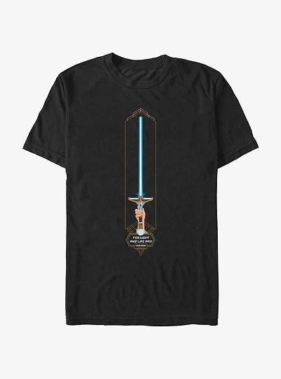 Star Wars Life Day The High Republic Lightsaber T-Shirt