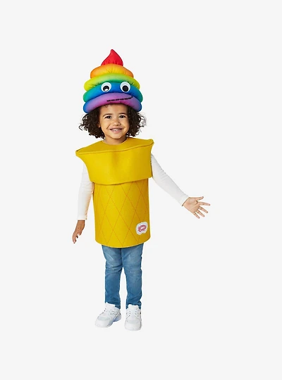 Yummy World Rainbow Soft Serve Toddler Youth Costume