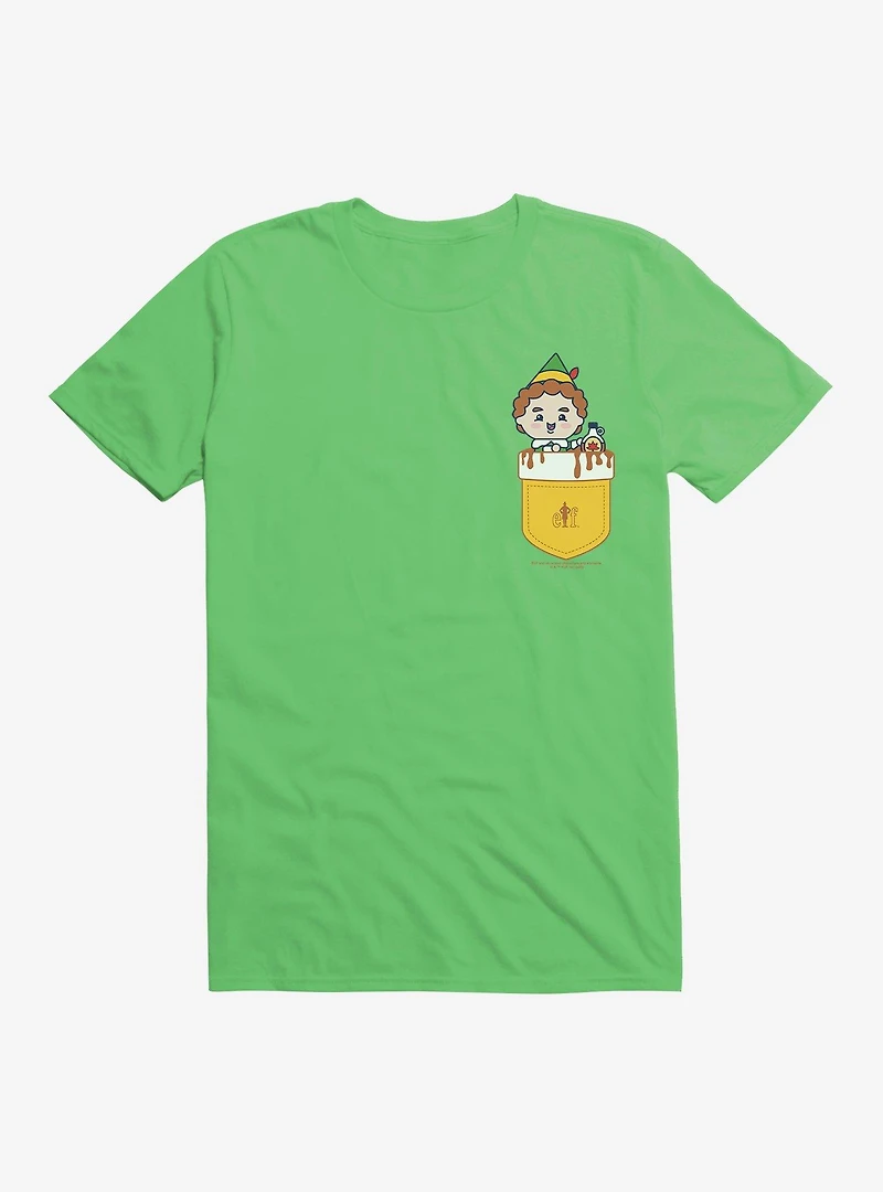 Elf Maple Syrup Faux Pocket T-Shirt