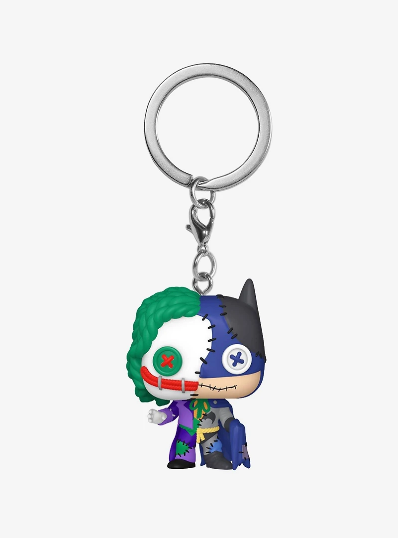 Funko Pocket Pop! DC Comics Batman Patchwork Batman & The Joker Keychain — BoxLunch Exclusive