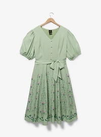 Disney the Princess and Frog Bayou Puff Sleeve Plus Midi Dress — BoxLunch Exclusive