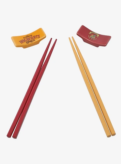 Harry Potter Hogwarts Chopstick and Rest Set