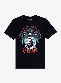 Cat UFO T-Shirt By Snouleaf