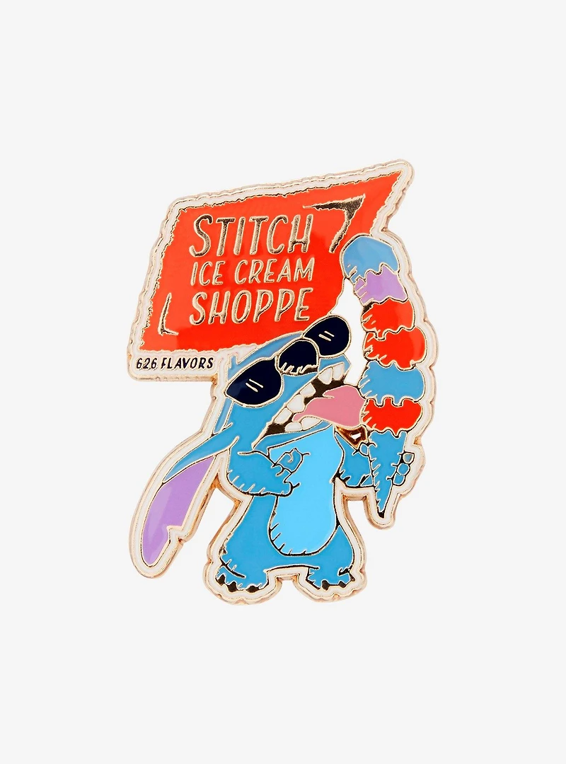 Loungefly Disney Lilo & Stitch Ice Cream Shoppe 626 Flavors Enamel Pin — BoxLunch Exclusive
