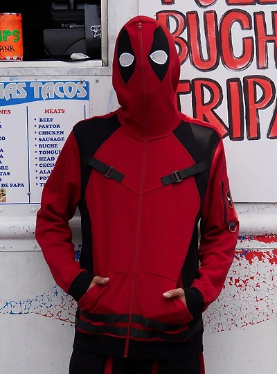 Our Universe Marvel Deadpool & Wolverine Deadpool Color-Block Hoodie