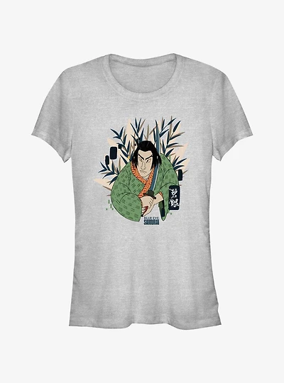 Blue Eye Samurai Taigen Japanese Art Style Girls T-Shirt