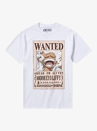 One Piece Luffy Gear 5 Wanted Poster T-Shirt