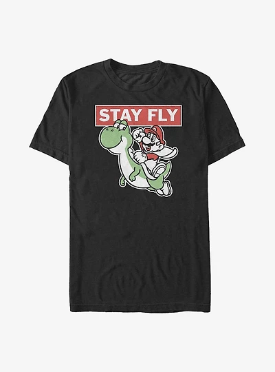 Nintendo Stay Fly Yoshi and Mario Big & Tall T-Shirt