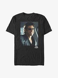 Jurassic Park Deceptive Smile Ian Malcolm Poster Big & Tall T-Shirt