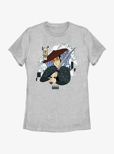 Blue Eye Samurai Mizu Japanese Art Style Womens T-Shirt